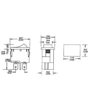 Interruptor Basculante 3a-250v - On-Off