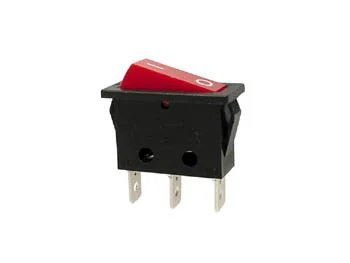 Power Rocker Switch 10a-250v Spst On-Off - With Red Neon Light