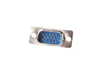 Male 15-Pin D-Connector - High Density - Chassis Mounting