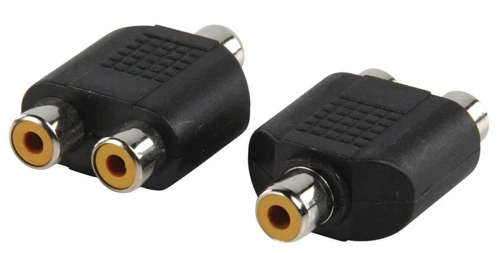 Adaptador de Audio Estéreo Rca Hembra - 2x Rca He.