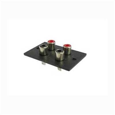 Enchufe 2 Rca Hembra 2 Rca Hembra Con Panel