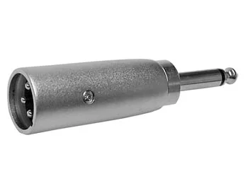 Adaptador Xlr Macho 3 Pines a Jack 6.35 Macho