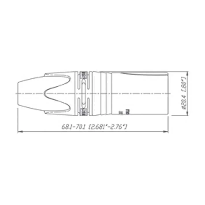 Ficha Xlr Femea 3 Pinos Prateada Neutrik