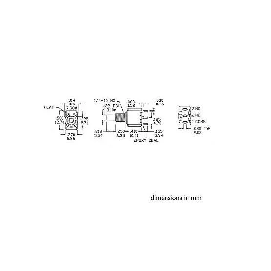 Vertical Snap-Acting Momentary Push-Button Switch
