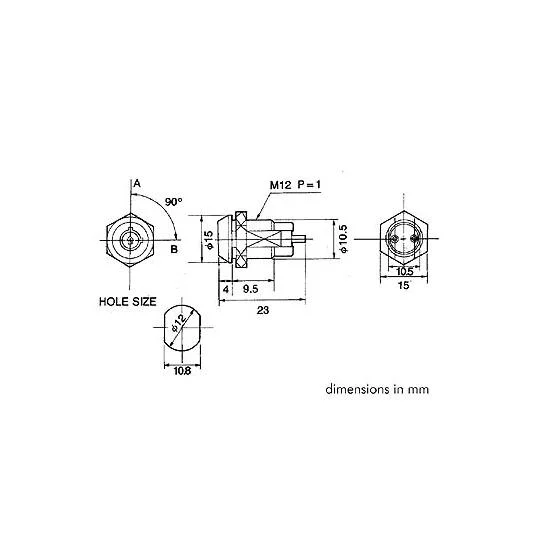 Interruptor de Llave Redonda 1p Off-On (-)