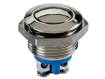 Round Stainless Steel Push Button Spst 1no
