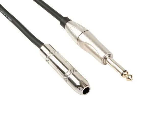 Cable Jack 6.35 Mo Macho / Jack 6.35 Mo Hembra 5m