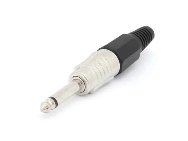 Conector Jack Macho Profissional 6.35mm - Mono