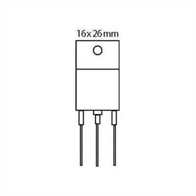 Transistor Npn Si-N+D 1500v/8a/50w 0.6us S2055n