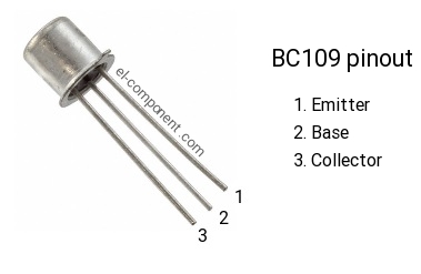 Transistor Si-N Uni 30v 0.1a 0.6w 300mhz Bc109