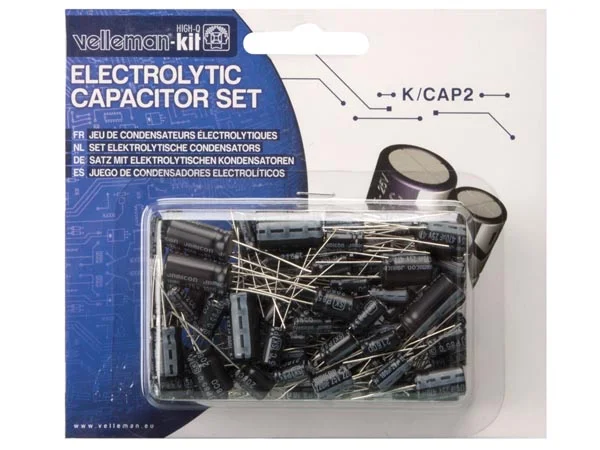 Kit de 120 Condensadores Electroliticos Velleman