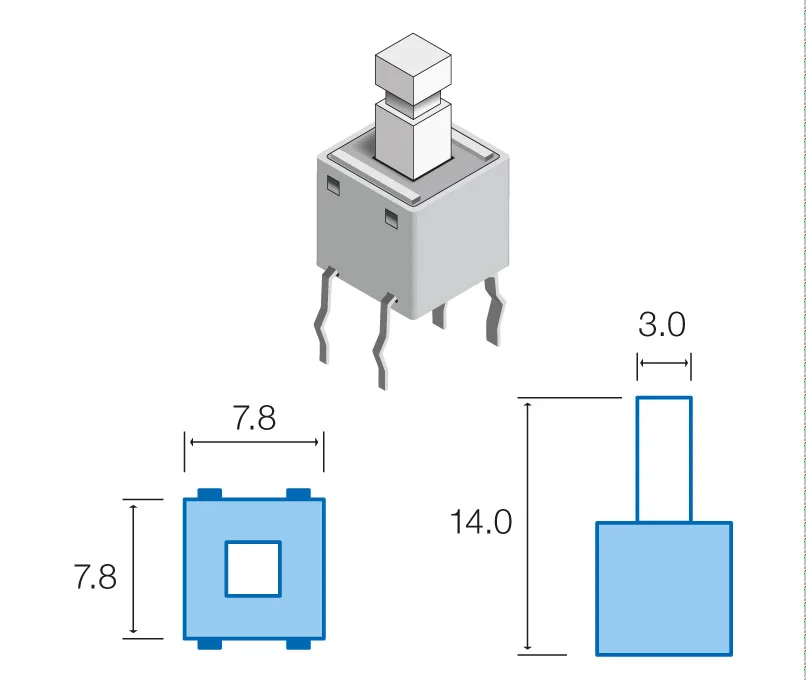 Interruptor Tv Mini Branco