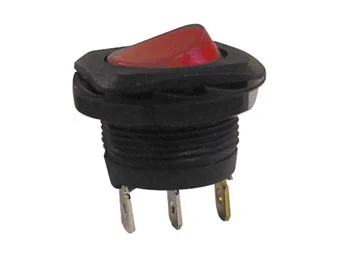 Power Rocker Switch 5a-250v Spst On-Off - With Red Neon Light