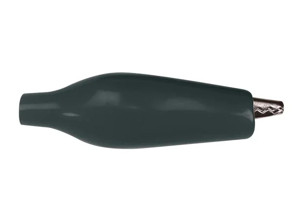 Alligator Clip With Boot 27mm - Black