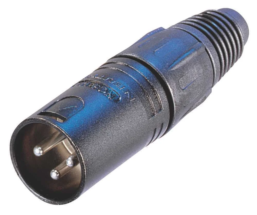 Ficha Xlr Macho 3 Pinos Niquelada Neutrik