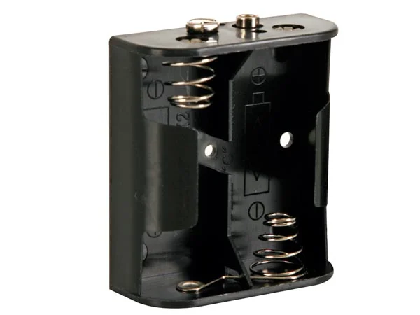 Battery Holder For 2 X C-Cell (With Snap Terminals)