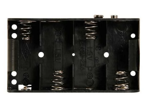 Battery Holder For 4 X C-Cell (With Snap Terminals)