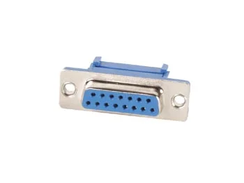 Female 15-Pin Sub-D Connector For Flat Cable