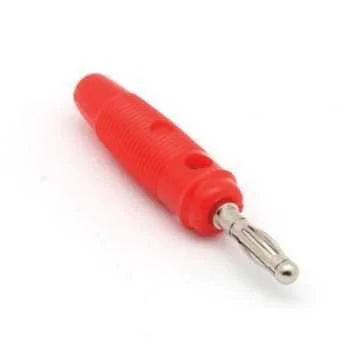 Ficha Banana 4mm - Rojo