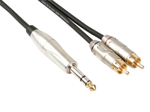 Cable Jack 6.35 Macho a 2 Rca Macho