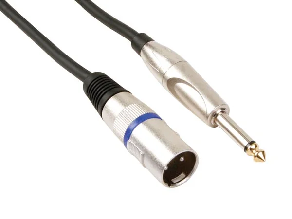 Cabo Xlr - Xlr Macho / Ficha 6.35 Mm - Mono - 6 M