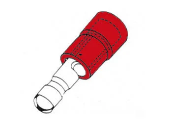 Cubreborne Cilíndrico Macho Rojo 4.9mm