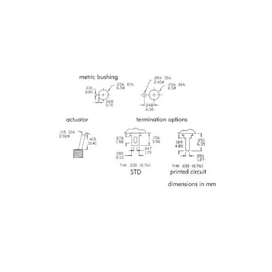 Vertical Toggle Switch Dpdt (On)-Off-(On)
