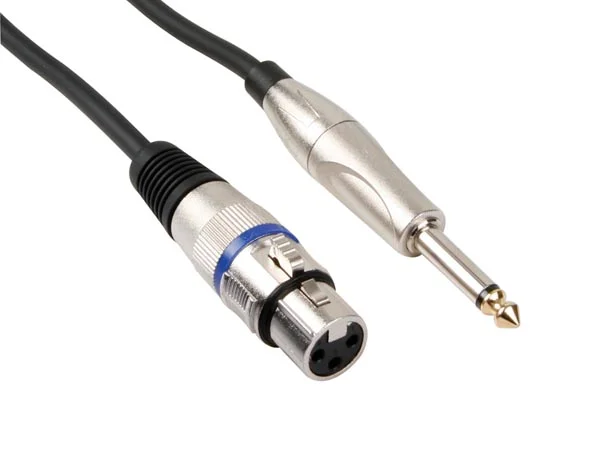 Cabo Xlr - Xlr Fêmea / Ficha 6.35 Mm - Mono - 3 M