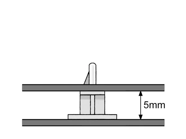 Suporte P/ Pcb 3mm (A=5mm, B=18x18mm) - Velleman