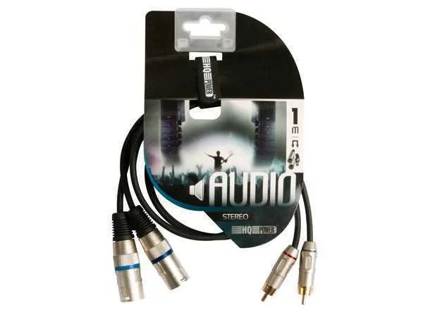 Cabo Xlr-Rca - 2 X Xlr 3 Pinos / 2 X Rca Macho - 1 M