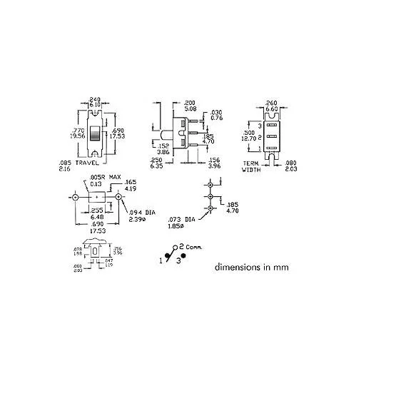 Interruptor Horizontal 1p On-On