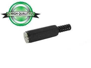 Conectores Jack Hembra de 2,5 Mm - Plástico Negro.