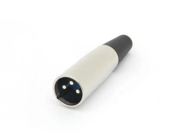Ficha 3p Xlr Macho - Nickel