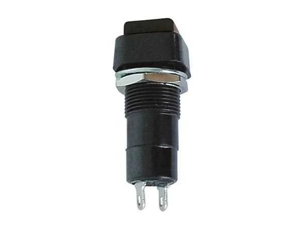 R18-23b Push Switch 1p Off-(On) Black  3a/125v