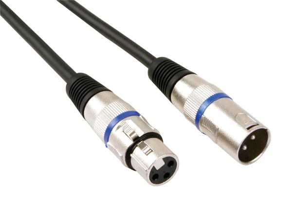 Cabo Xlr - Xlr Macho / Xlr Fêmea  - 3 M - Preto