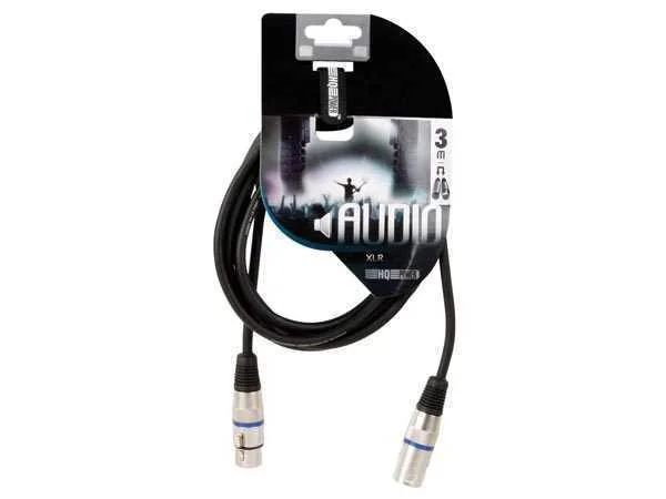 Cabo Xlr - Xlr Macho / Xlr Fêmea  - 3 M - Preto
