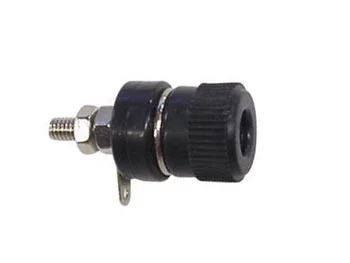 Bornes Conectores 4mm Niquel - Preto