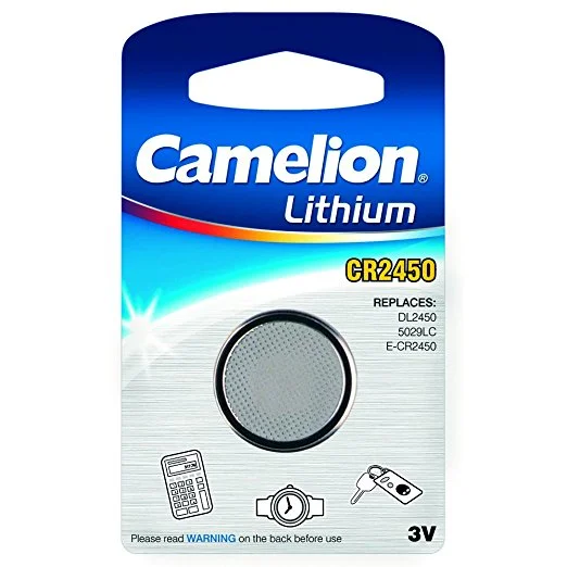 Pila de Botón de Litio Camelion Cr2450 Bp1