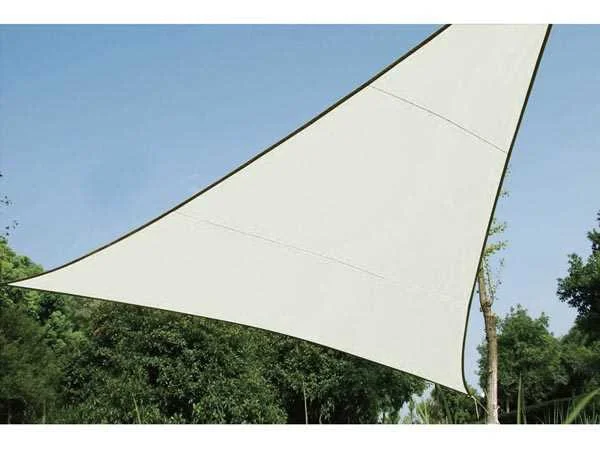 Vela de Sombra - Triângulo - 5x5x5m Cor Creme