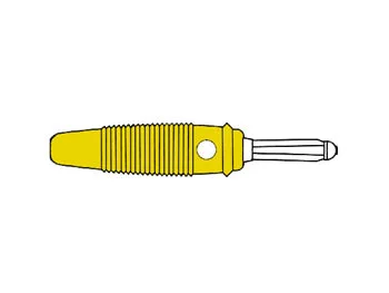 Conector Tipo Banana de 4 Mm Con Entrada Cruzada .