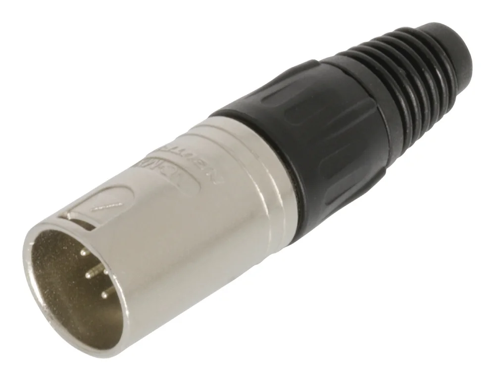 Ficha Xlr Macho 7 Pinos Niquel Neutrik