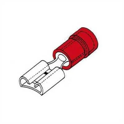Conector Hembra 6.4mm Rojo