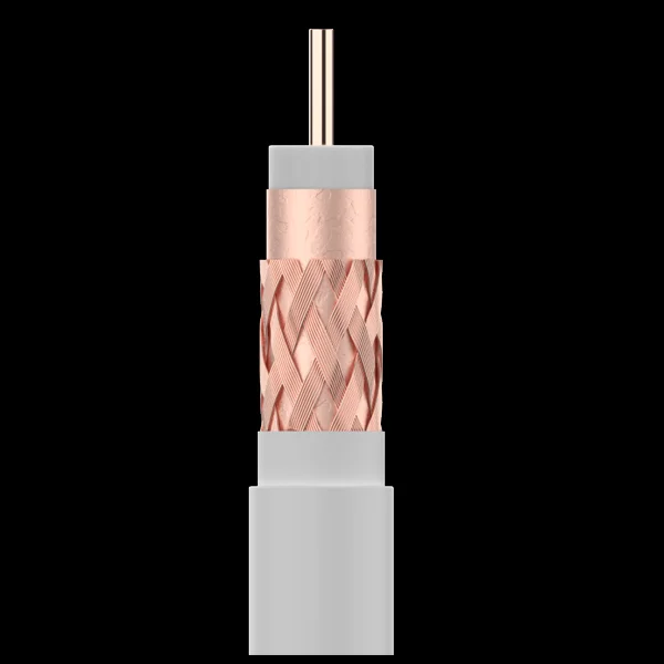 Cabo Coaxial Branco 75 Ohm T100 Televes