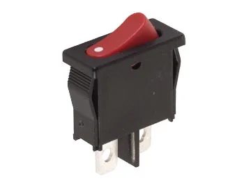 Power Rocker Switch 6a-250v Spst On-Off - Red Cap