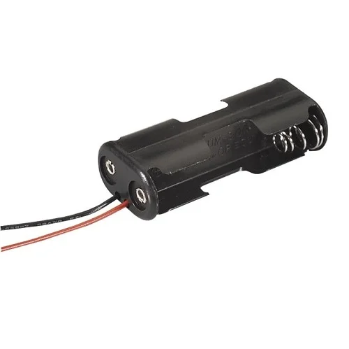 Baterías de 2xAA Con Cables Negros