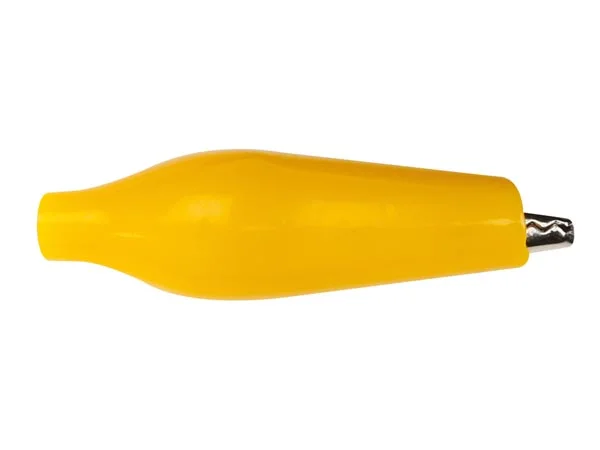 Pinça Crocodilo Isolado Amarelo