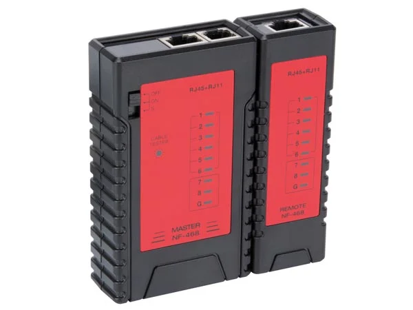 Testador de Cabos Lan Rj45, Rj12, Rj11, Rj10