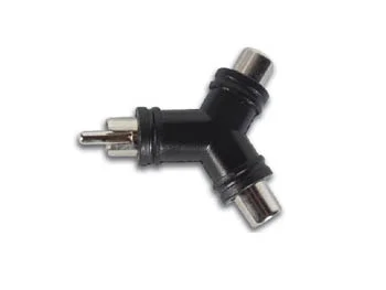 Conector Rca Macho a 2 Conectores Rca Hembra