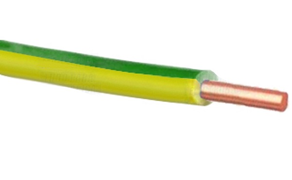 Cable El&eacute;ctrico 2.5mm L&iacute;nea &Uacute;nica Verde Y Amarillo