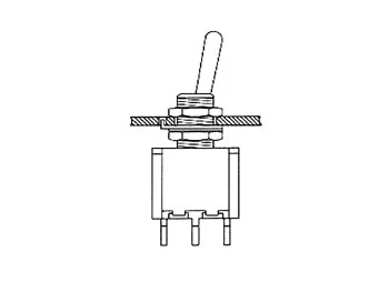 Vertical Toggle Switch Spdt On-On